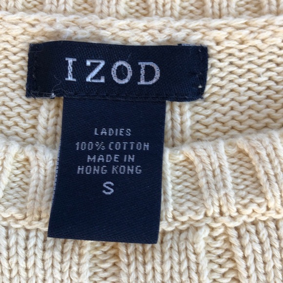 Izod Yellow Cable Knit Sweater - Final Price - Picture 2 of 4